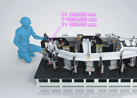 測定範囲最大10mをワイヤレスで測定可能 ワイドエリア三次元測定機