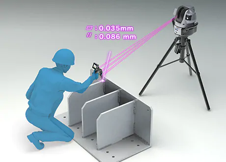 測定範囲最大10mをワイヤレスで測定可能 ワイドエリア三次元測定機